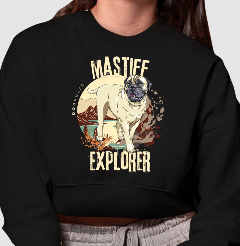 Cropped Moletom Dog Pulse Mastiff Explorer – Guardian of Adventure