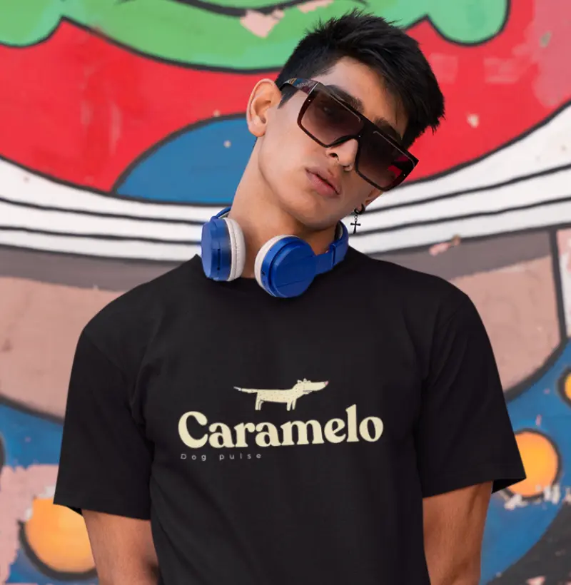 Camiseta Dog Pulse Caramelo Roots