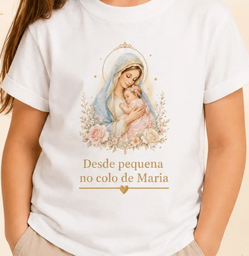 Desde pequena no Colo de Maria