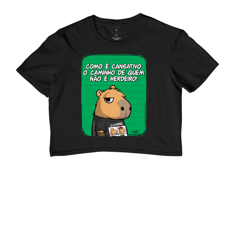 Camiseta Capivara herdeiro - Cropped