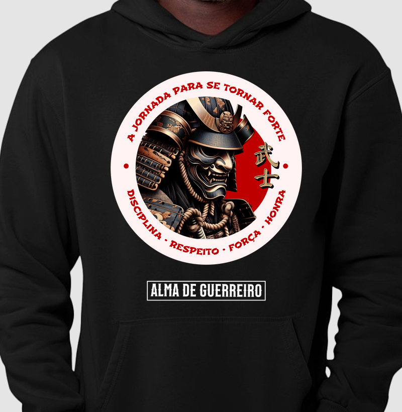 Moletom com Capuz Samurai III - ADG - Alma de Guerreiro
