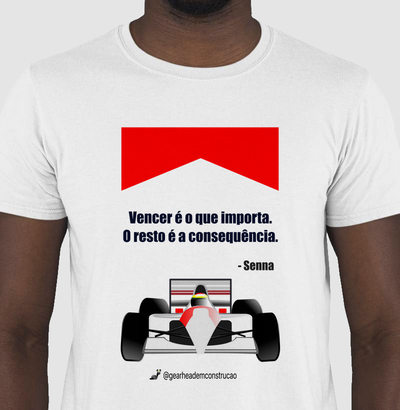 MAIS VENDIDAS - Camiseta -  Senna: Vencer é o que importa