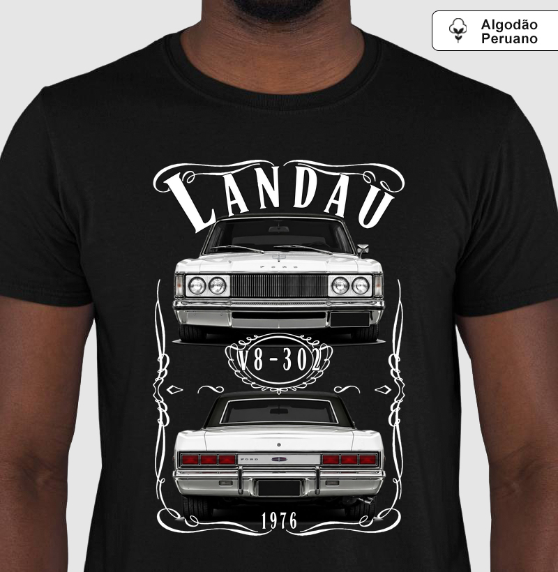 Camiseta em algodão peruano Landau vintage