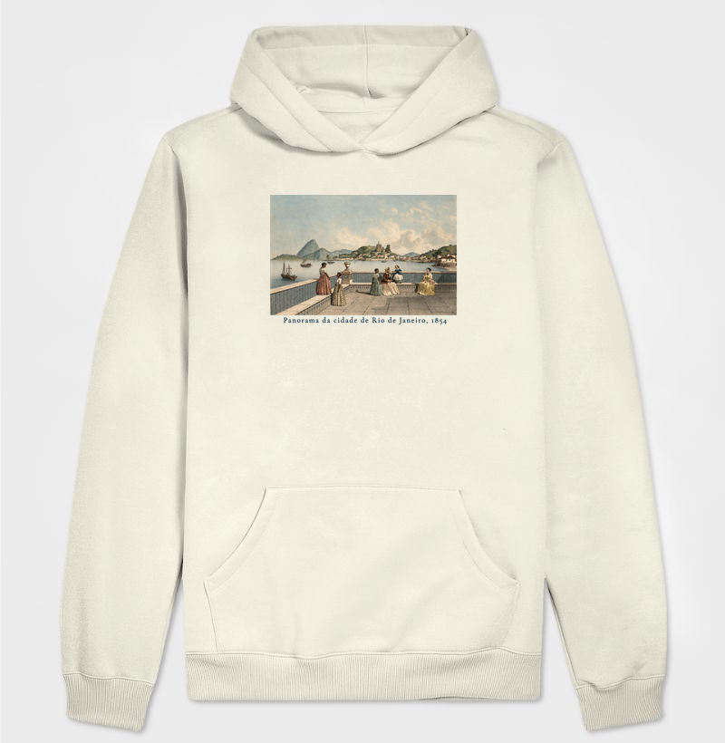 Moletom Vistas do Rio de Janeiro — Brasil Oitocentista - Hoodie Moletom