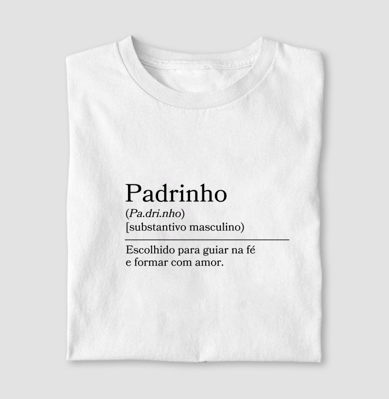 Camiseta Padrinho de Batismo – Missão de amor e fé