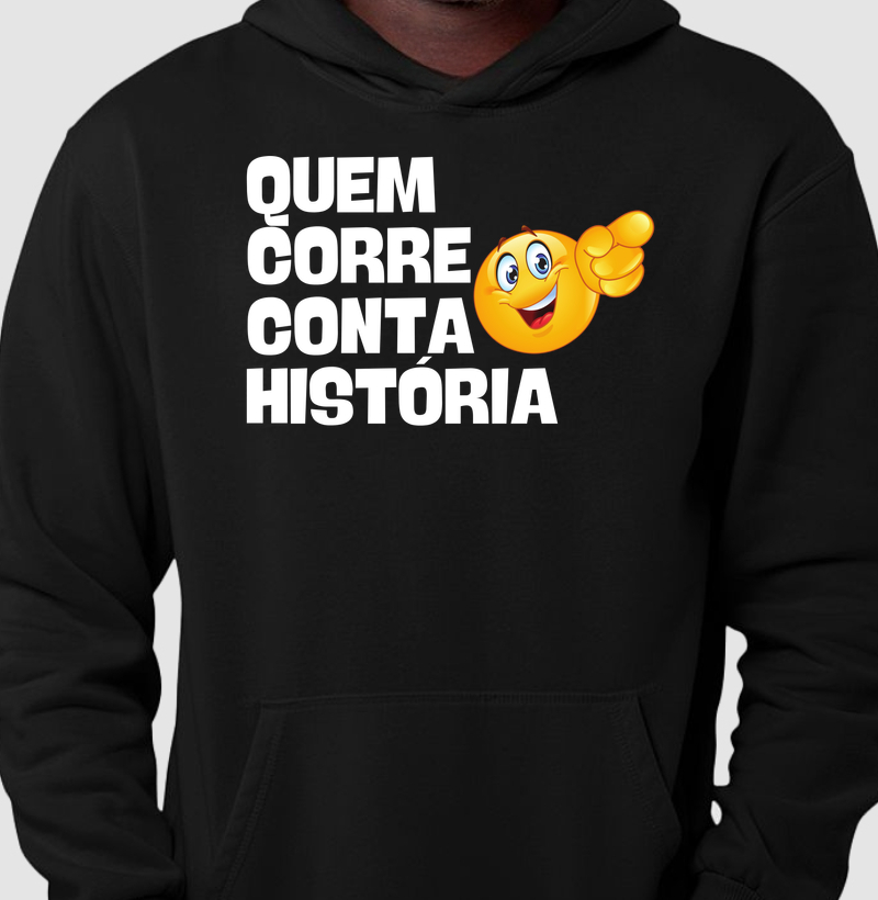 Quem Corre Conta História - emoji