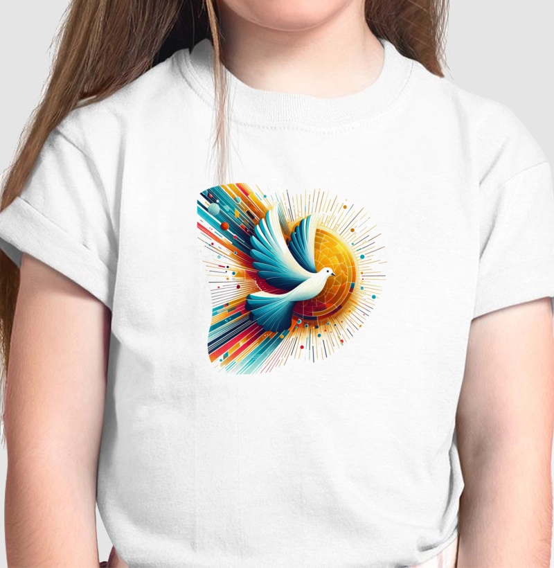 Camiseta Infantil Básica de Algodão " Espírito Santo"