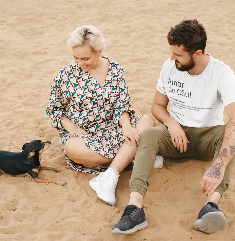 Camiseta Dog Pulse Pawsitivity Collection – Amor do Cão