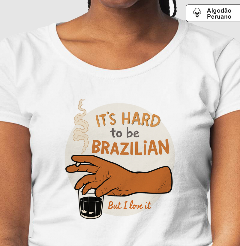 Camiseta Algodão Peruano Brasileira