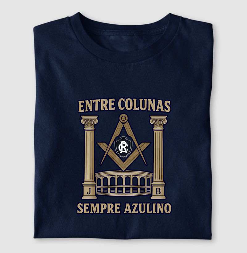 Camiseta Azulino Entre Colunas - Mr. GADU