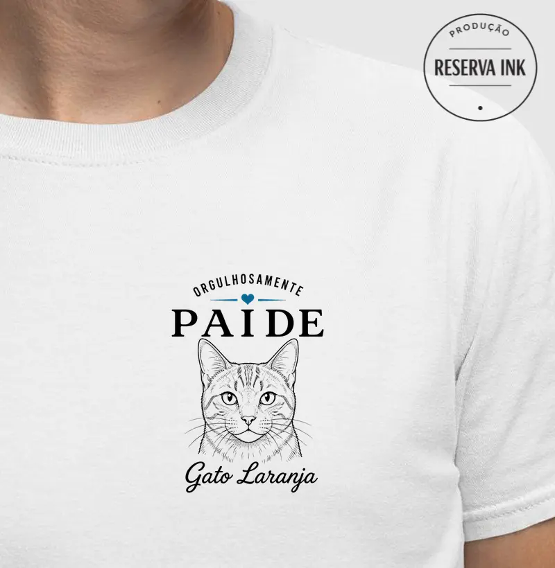 Orgulhosamente Pai de Gato Laranja