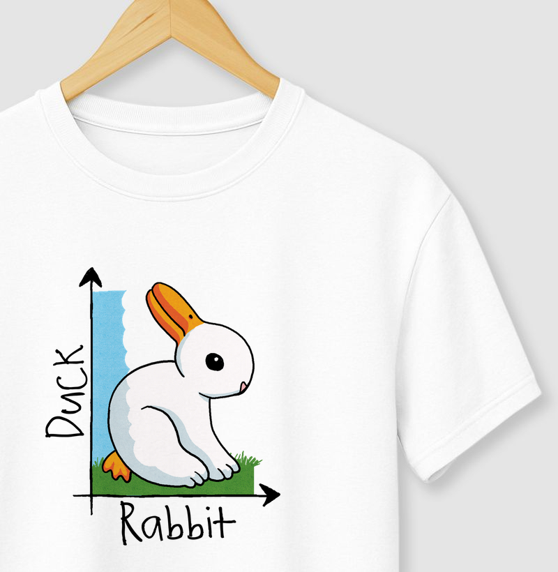 Camiseta Pato ou Coelho? - Camiseta