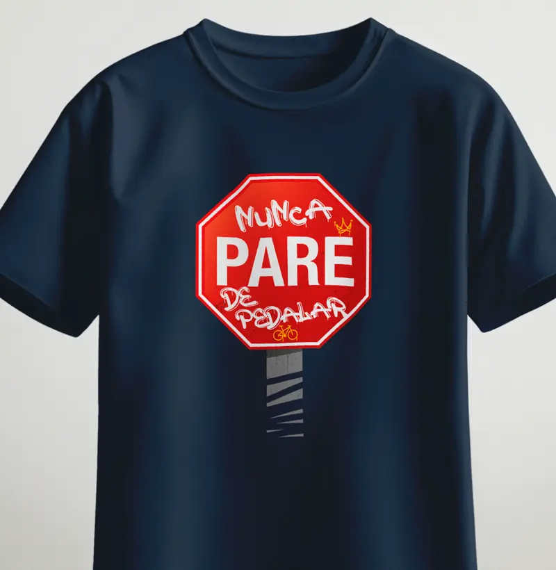 Nunca pare de pedalar