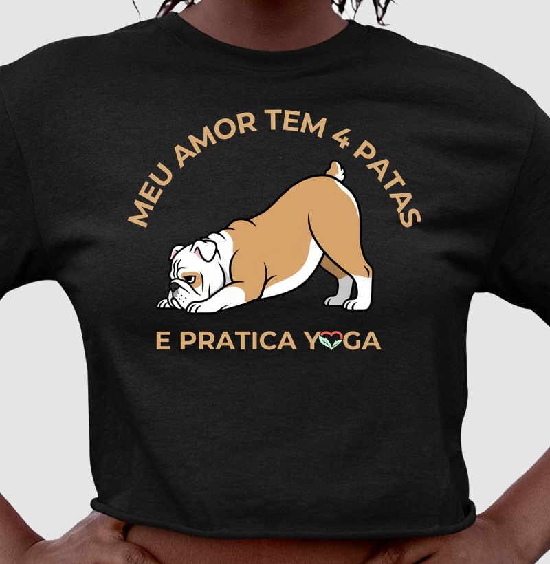 AMOR BULDOGUE (YOGANDO) Cropped