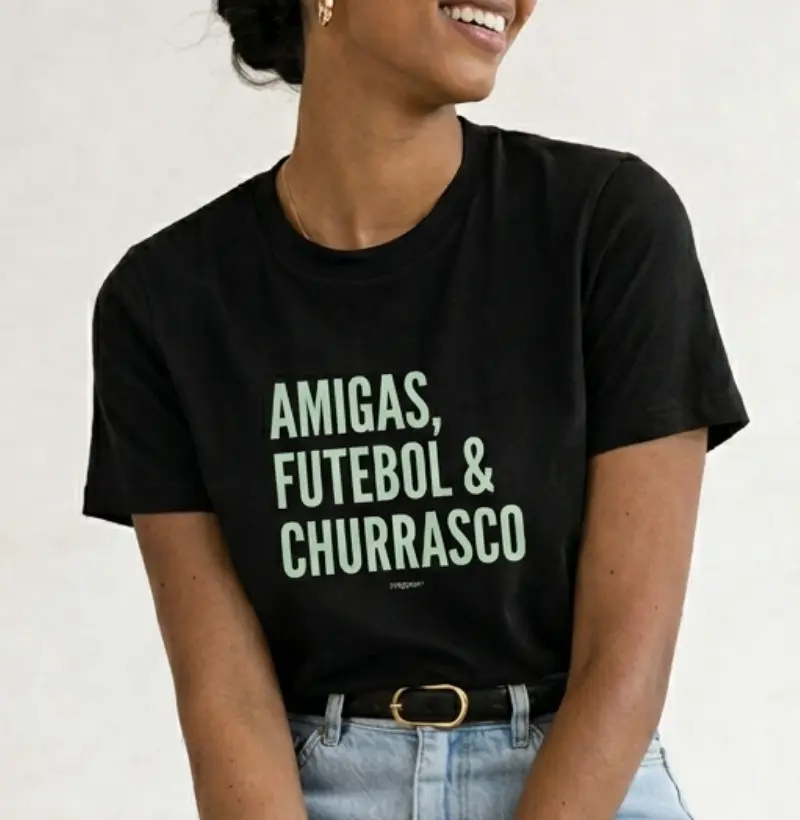 amigas, futebol e churrasco