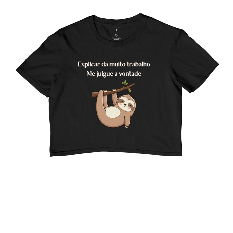 Camiseta explicar da trabalho