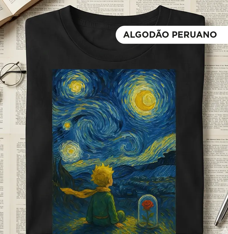Pequeno Príncipe - estilo Van Gogh
