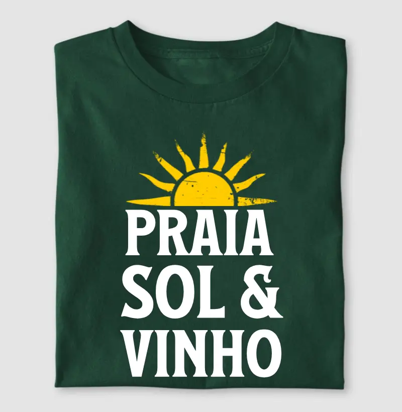 CAMISETA PRAIA SOL E VINHO