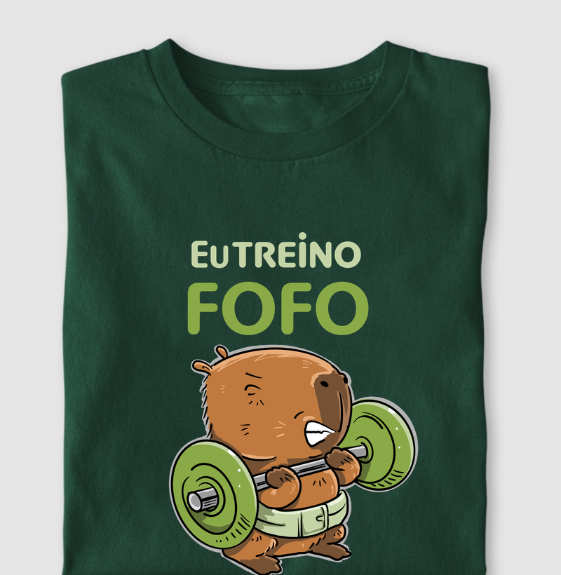 Capivara Eu treino fofo