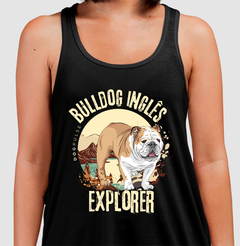 Camiseta Regata Dog Pulse Bulldog Inglês Explorer – Sturdy Traveler