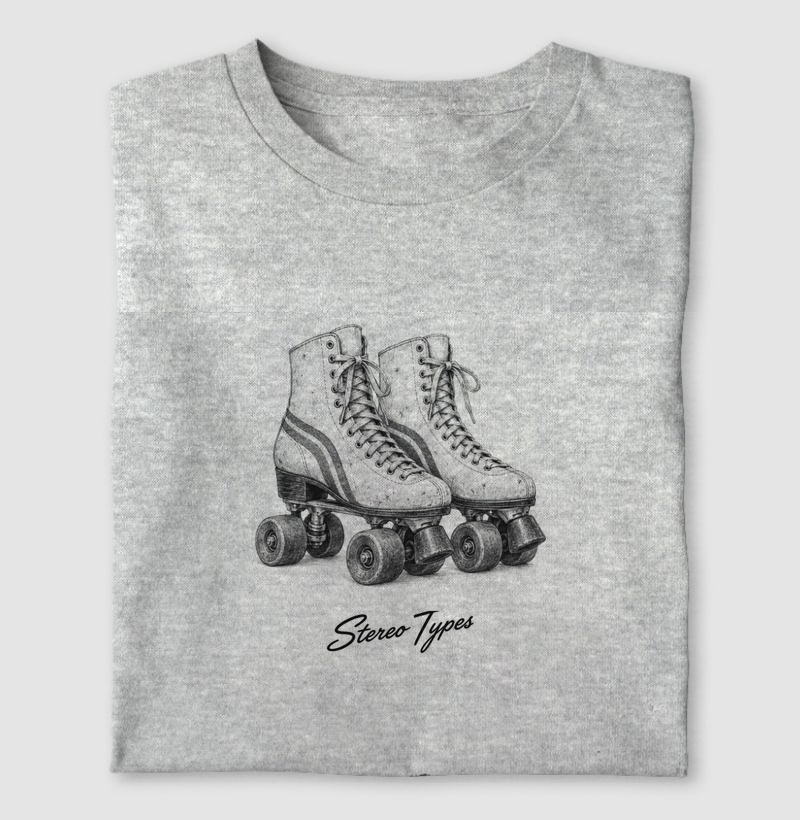 Patins de Quatro Rodas · Anos 70 · Traço Escuro · STEREO TYPES