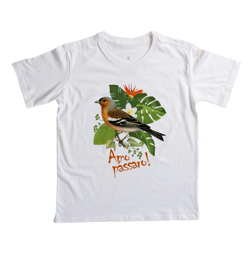 Camiseta Infantil Passarinheiros do Brasil 