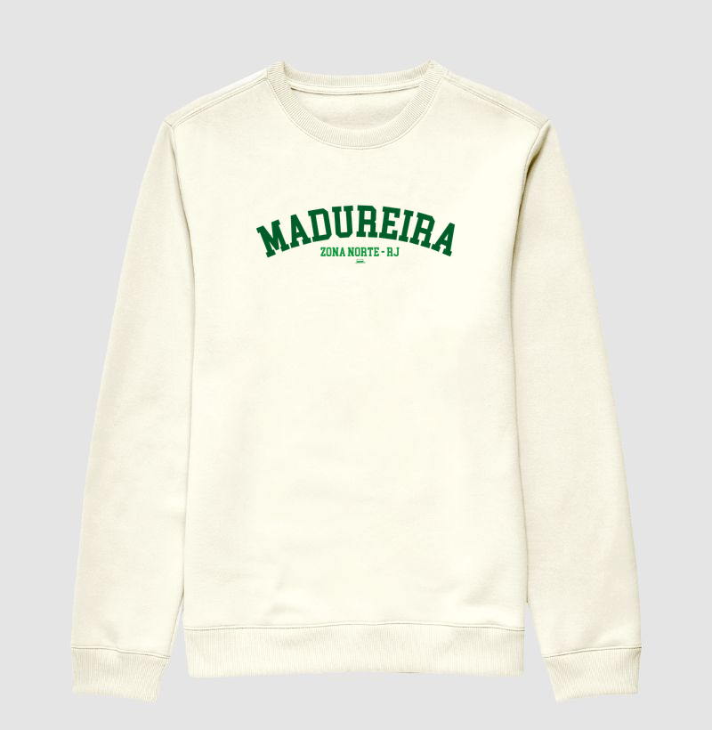 Madureira - Verde e Branco - Suéter Moletom