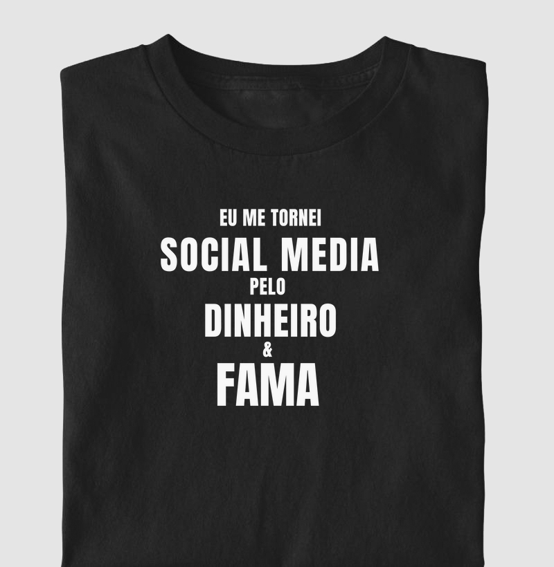 Social Media pelo dinheiro e fama