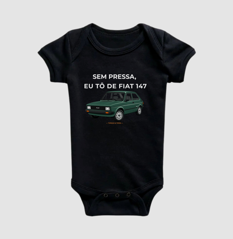 Sem pressa, eu tô de Fiat 147 - Verde