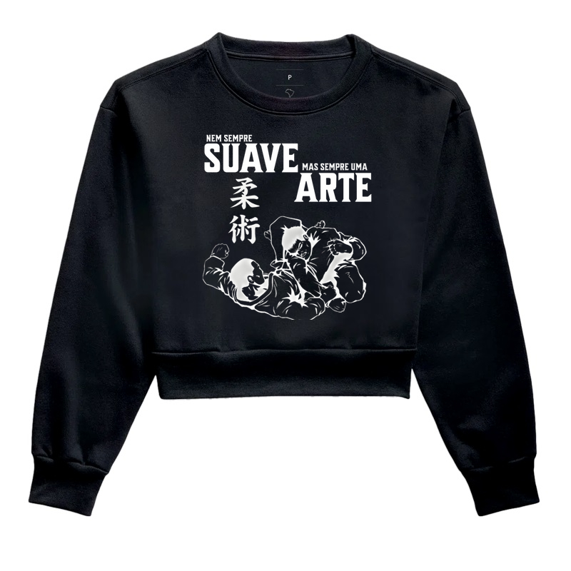 Moletom Cropped Sempre Uma Arte