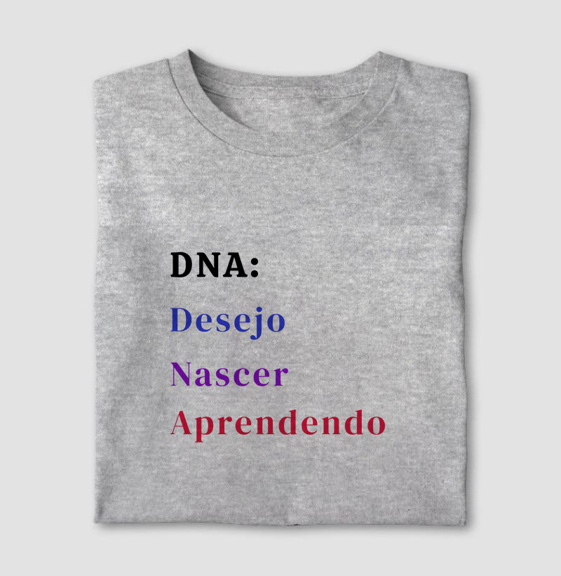 Camiseta DNA da aprendizagem