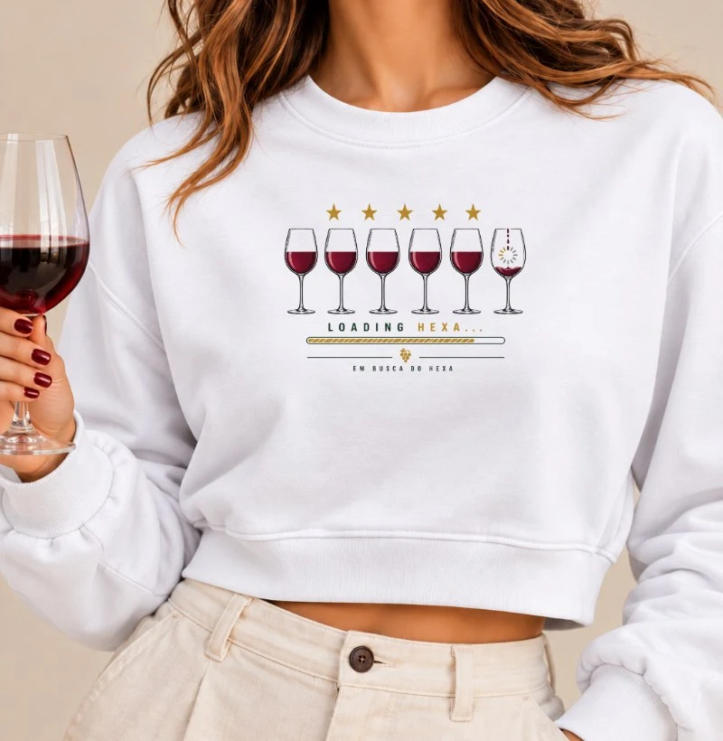 Moletom Cropped Vinho - Loading Hexa - Cropped Moletom