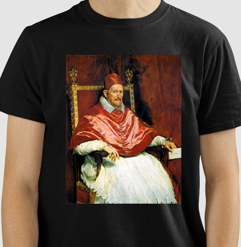 Camiseta Diego Velázquez Papa Inocêncio Arte Barroca 