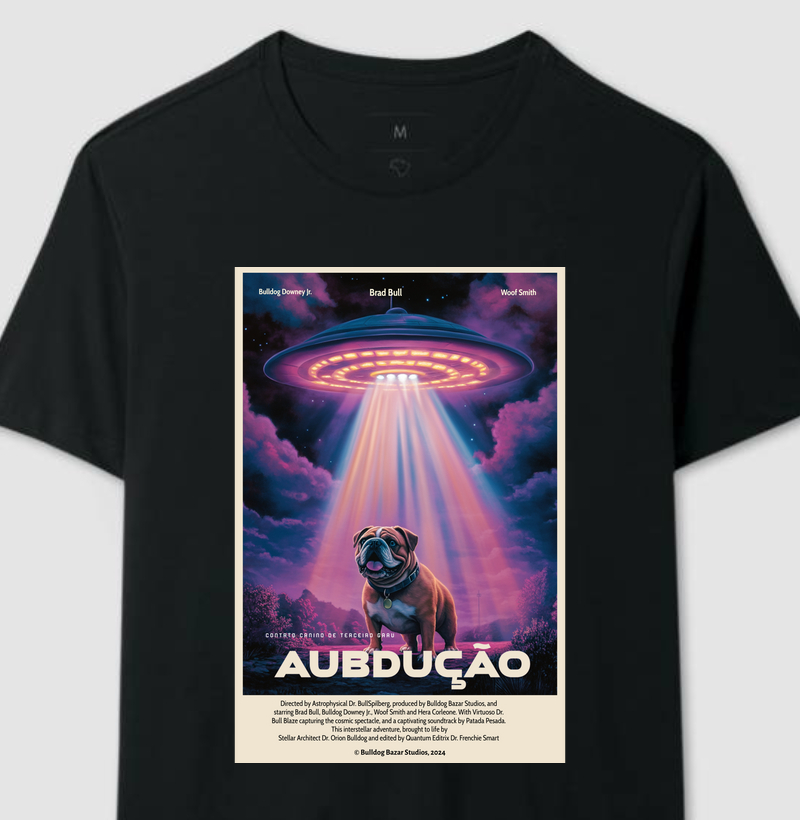 Camiseta Bulldog Ingles "AUbdução"