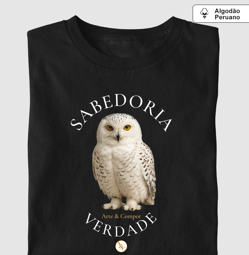 Camiseta Autoral: O Olhar de Atena