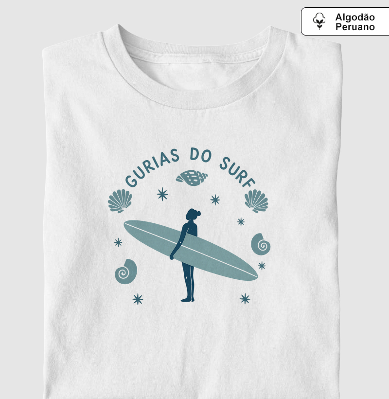GURIAS DO SURF - Camiseta Algodão Peruano