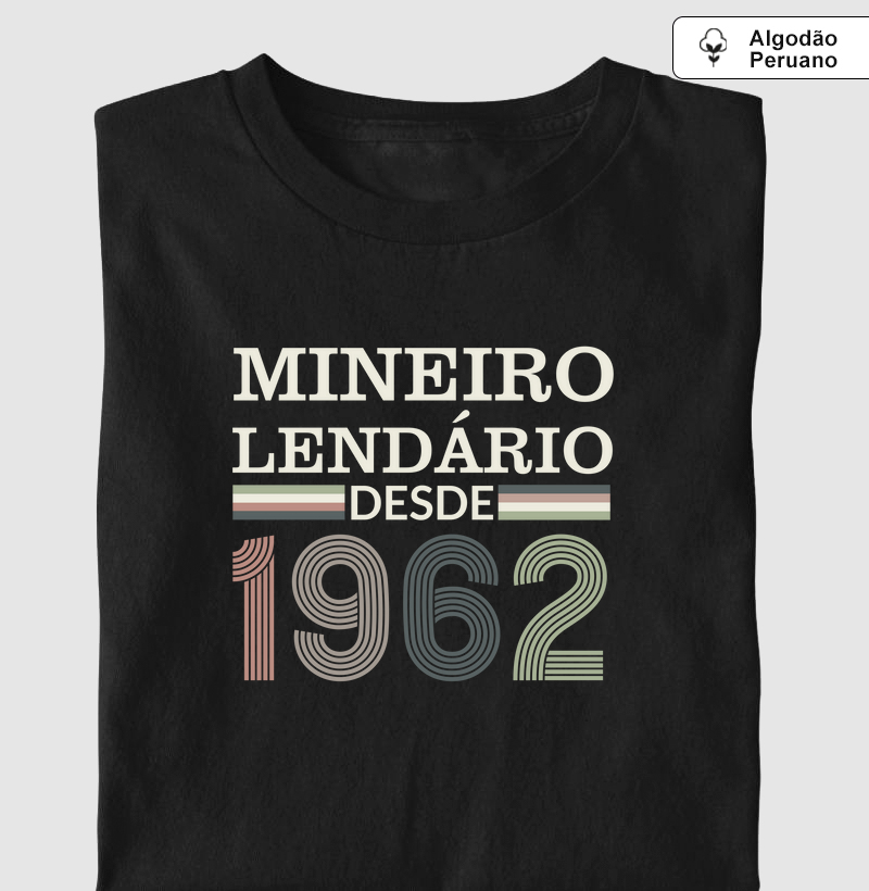 Camiseta Mineiro Lendário desde 1962 | Para personalizar 👉ANTES DA COMPRA👈 chame no WhatsApp