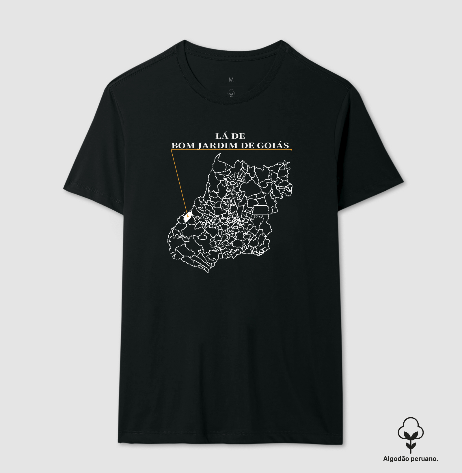 Bom Jardim de Goiás | Origem GO - Camiseta Algodão Peruano