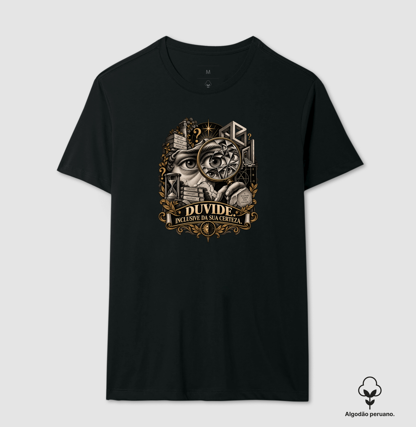 Duvide. Inclusive Da Sua Certeza. - Camiseta Algodão Peruano