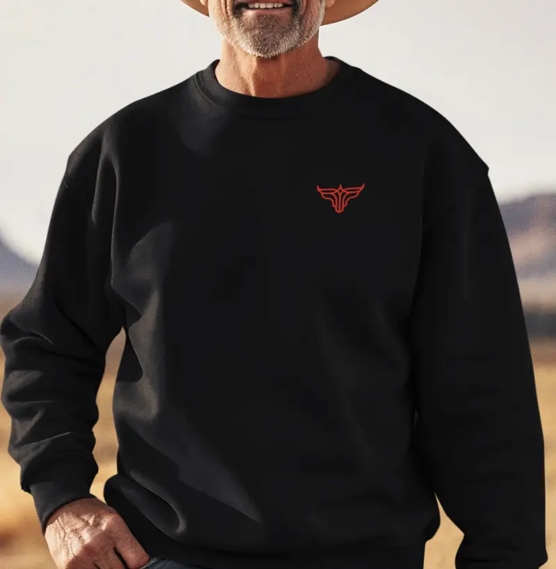 Moletom Gola Careca - Logo Laranja