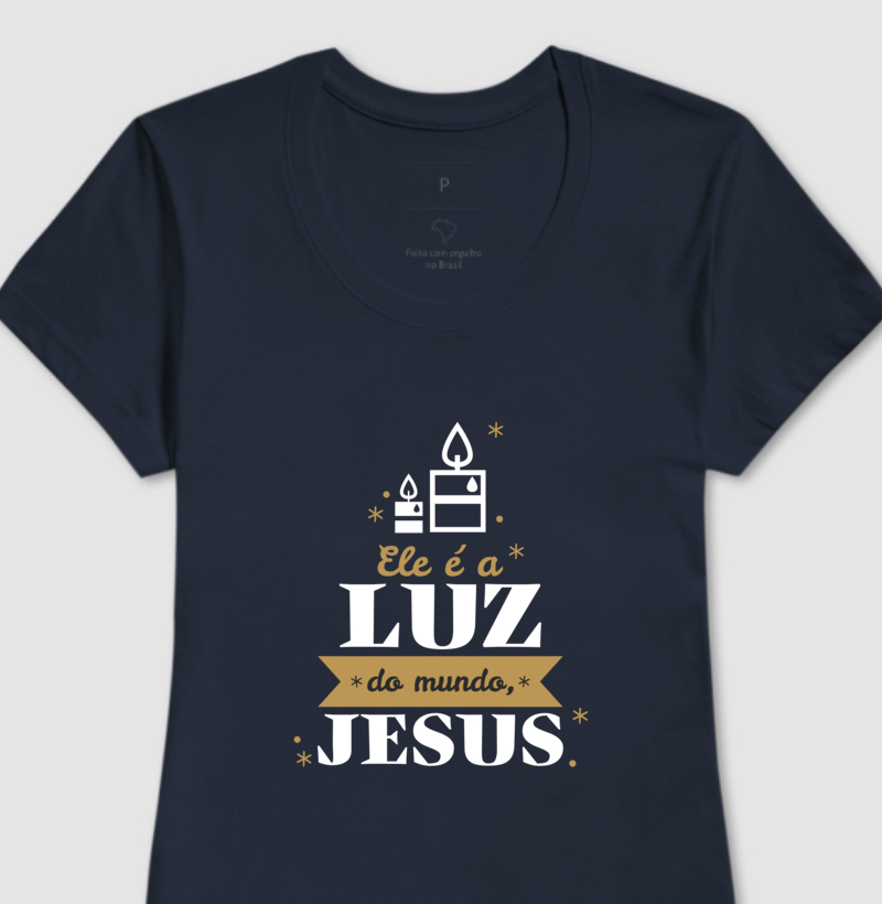 Camiseta Jesus Luz do Mundo