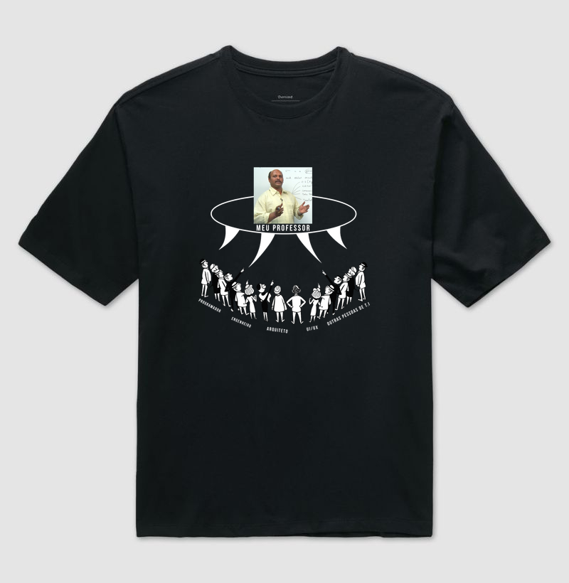 Meu Professor | Profissionais de T.I - Camiseta Oversized