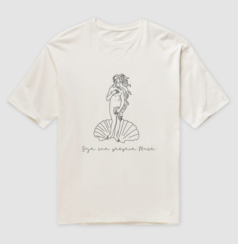 Camiseta Oversized - Seja Sua Própria Musa