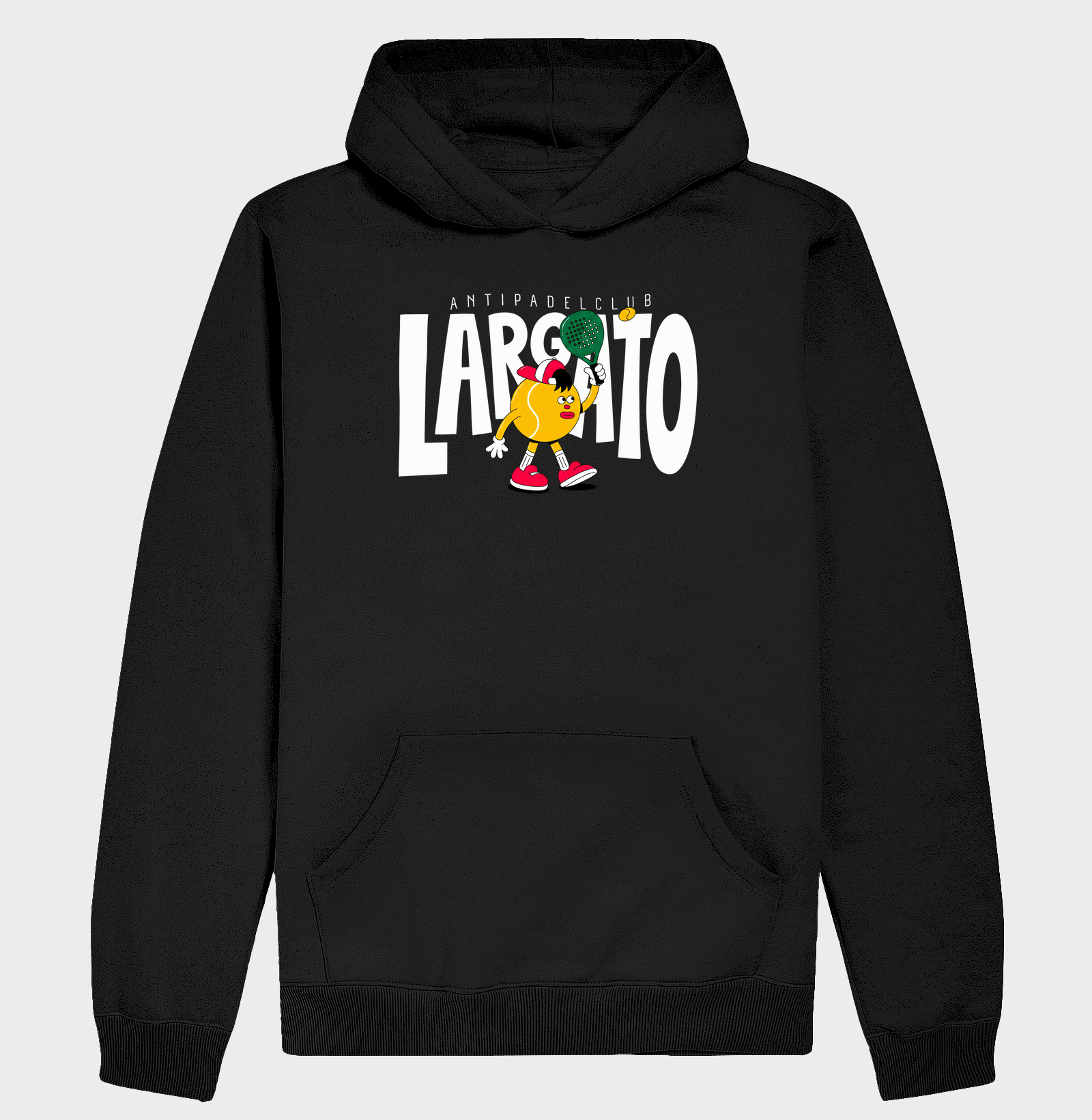 Camiseta Largato Anti Padel Club Mascote Vermelha