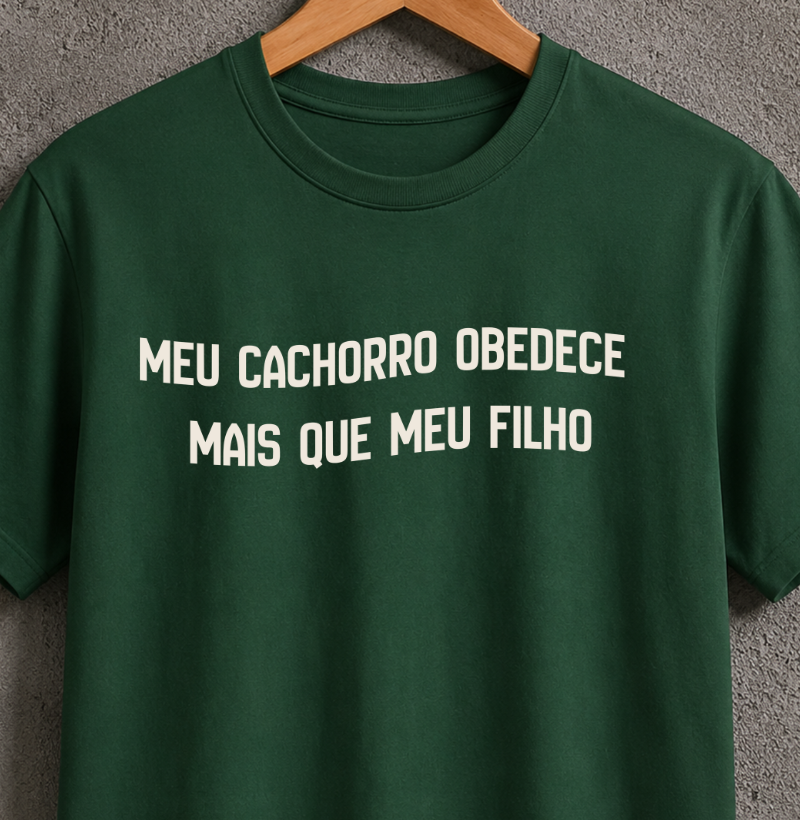 Meu cachorro obedece mais que meu filho