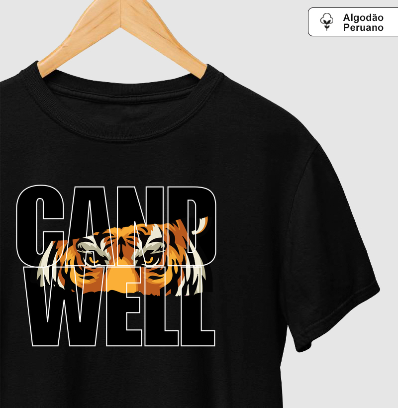 Camiseta Masculina Tiger Vision Candwell | Algodão Peruano