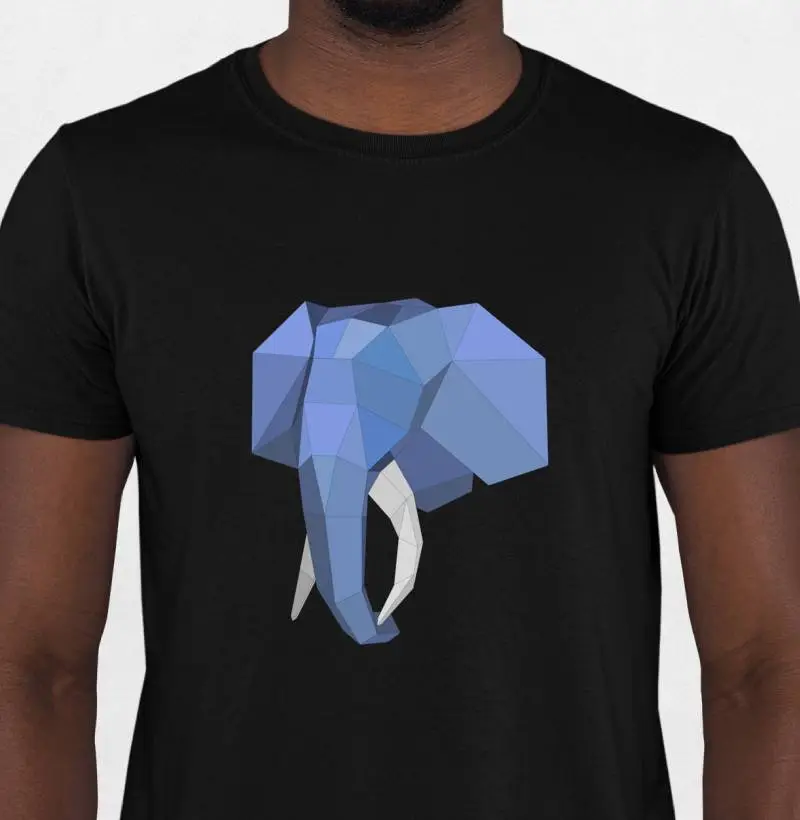 Camiseta Elefante PostgreSQL