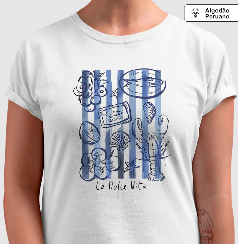 Camiseta Algodão Peruano - La Dolce Vita