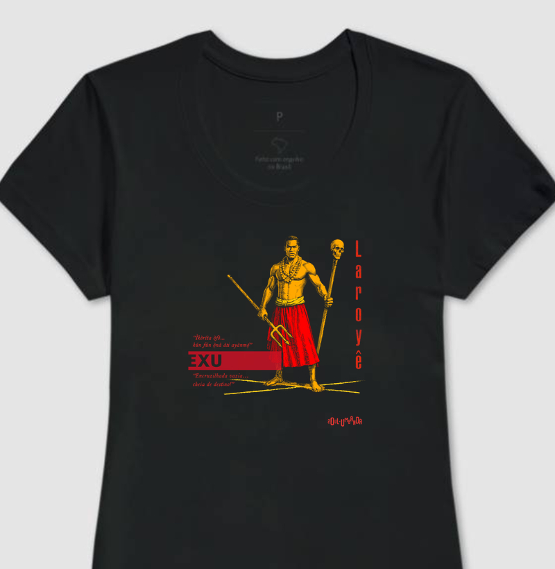 camiseta EXU iorubá feminina