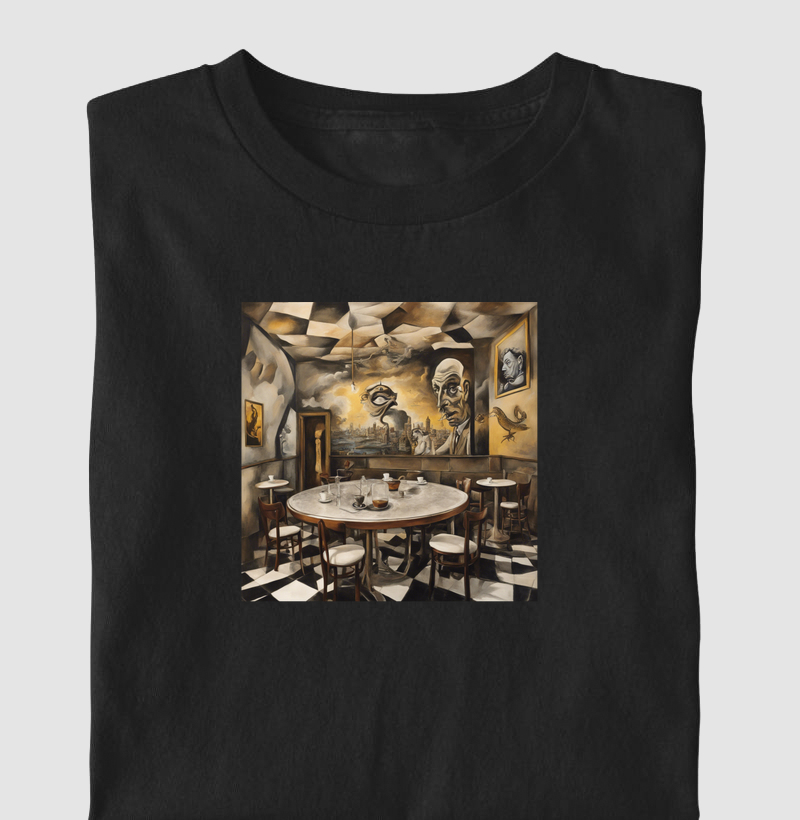 Camiseta Cafeteria Dali Algodão Nacional